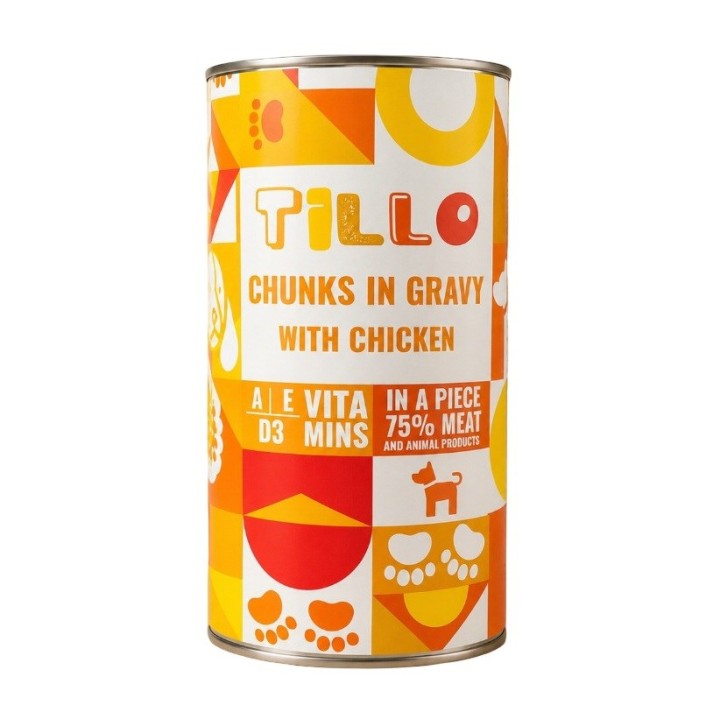 TILLO bocconi in sugo pollo - cibo umido per cani - 1250g