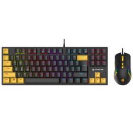 Tracer HORNET 87 tastiera mouse incluso gaming USB QWERTY inglese nero giallo