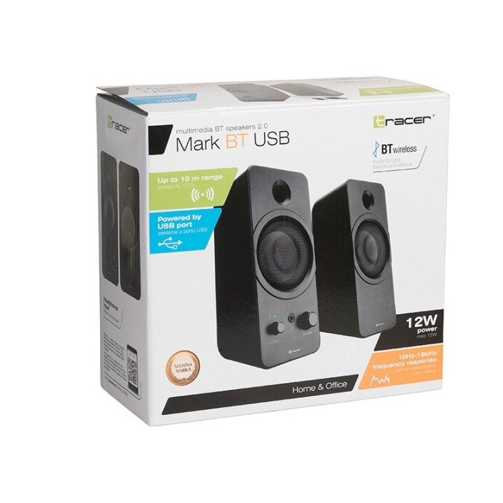 Altoparlanti Tracer 2.0 Mark USB Bluetooth 12W TRAGLO46370