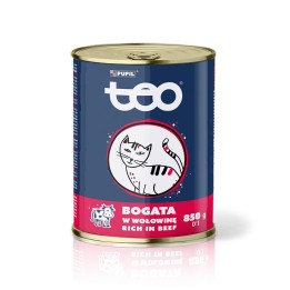 TEO Ricco di manzo - cibo umido per gatti - 850g