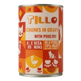 TILLO Bocconi in salsa Pollame - cibo umido per gatti - 415g