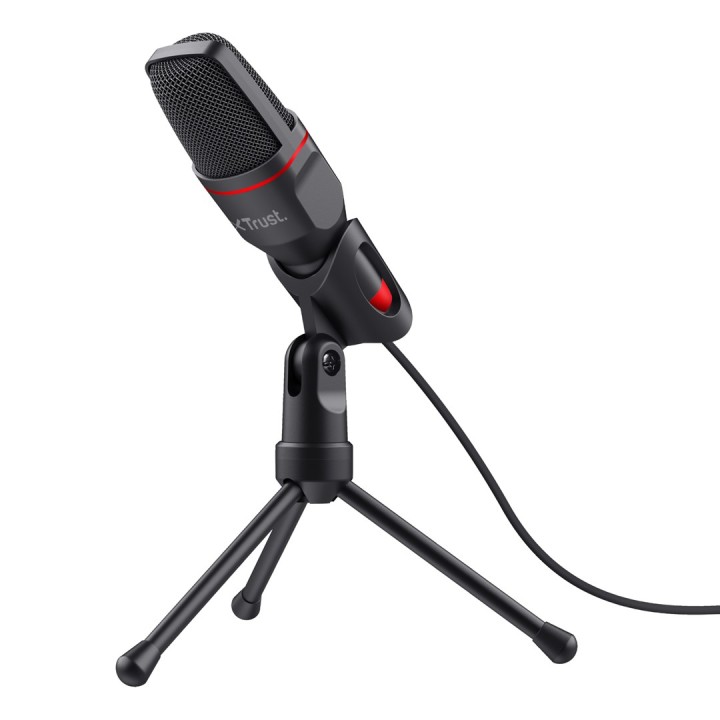 Trust GXT 212 Microfono PC nero rosso