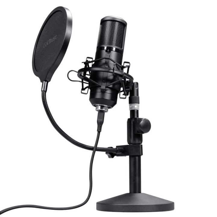 Trust GXT 269 Emita II Microfono da studio nero