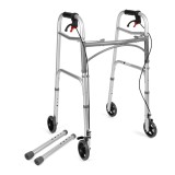 Sedia a rotelle a quattro ruote con freni TIMAGO JMC-C 3223 Silver