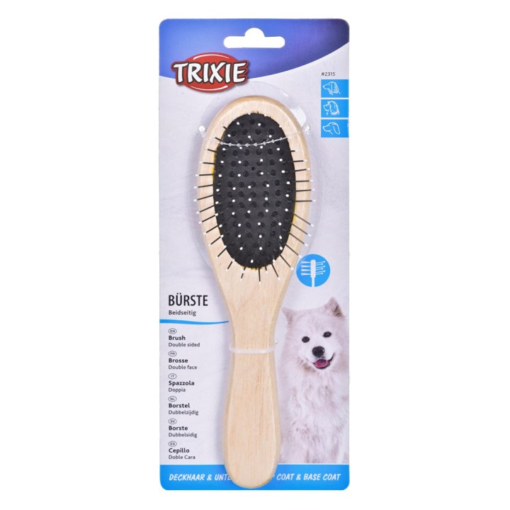 TRIXIE 2315 Spazzola per cani in legno