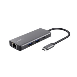 Trust Dalyx - adattatore multi-porta 6-in-1 USB-C 1000 Mbit/s (argento)