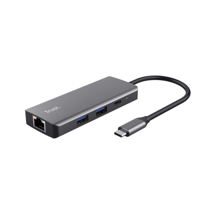 Trust Dalyx - adattatore multi-porta 6-in-1 USB-C 1000 Mbit/s (argento)