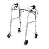 Sedia a rotelle a quattro ruote con freni TIMAGO JMC-C 3223 Silver