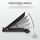 Trust GXT 1125 Supporto notebook Quno nero 43.2 cm (17 )