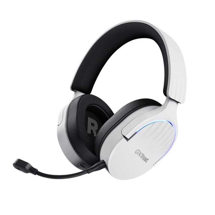 Trust GXT 491W FAYZO Cuffia cablata e wireless archetto gaming USB Type-C Bluetooth nero bianco