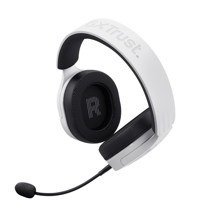 Trust GXT 491W FAYZO Cuffia cablata e wireless archetto gaming USB Type-C Bluetooth nero bianco
