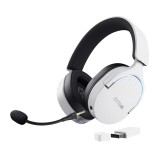 Trust GXT 491W FAYZO Cuffia cablata e wireless archetto gaming USB Type-C Bluetooth nero bianco