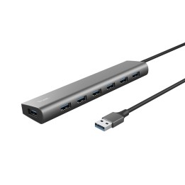 Trust Halyx - Type-A 5000 Mbit/s 7 hub USB 3.2 Gen1 (argento)