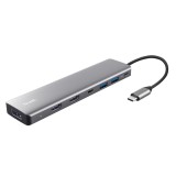 Trust 25661 Hub interfaccia USB Type-C Alluminio