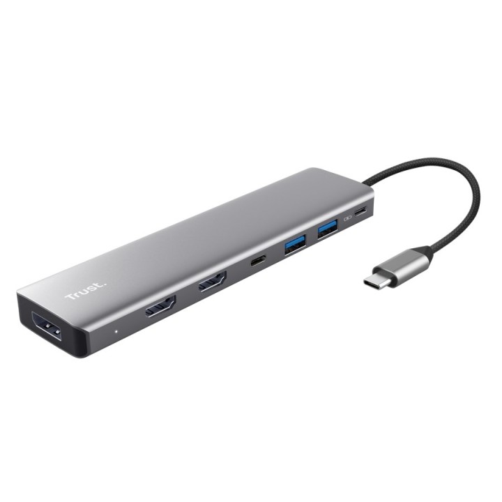 Trust 25661 Hub interfaccia USB Type-C Alluminio