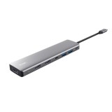 Trust 25661 Hub interfaccia USB Type-C Alluminio