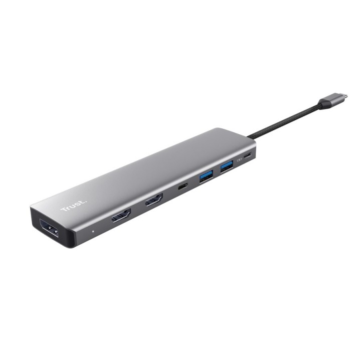 Trust 25661 Hub interfaccia USB Type-C Alluminio