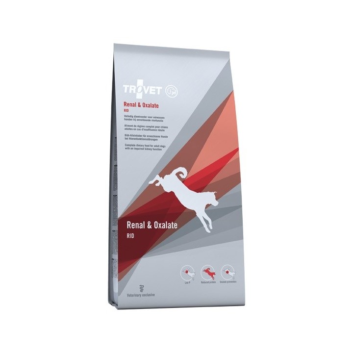 TROVET Renale & Ossalato RID - cibo secco per cani - 12 5kg