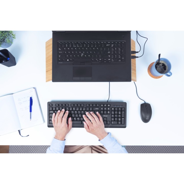 Trust Primo Tastiera USB QWERTY US inglese nero