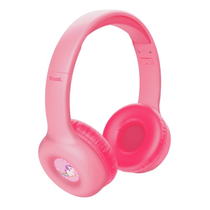 Trust Cuffia Nouna cablata e wireless archetto chiamate/musica USB Type-C Bluetooth rosa