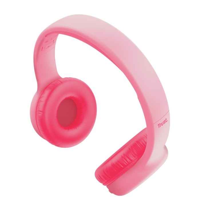 Trust Cuffia Nouna cablata e wireless archetto chiamate/musica USB Type-C Bluetooth rosa