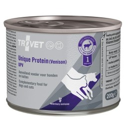 TROVET Proteina unica UPV cervo - Cibo umido per cani e gatti - 200g