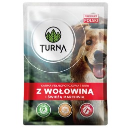 TURNA con manzo – cibo umido per cani – 100g