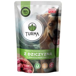 TURNA con carni di selvaggina – cibo umido per cani – 500g