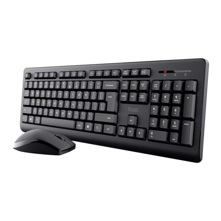 Trust Primo - Set (tastiera wireless + mouse wireless) nero