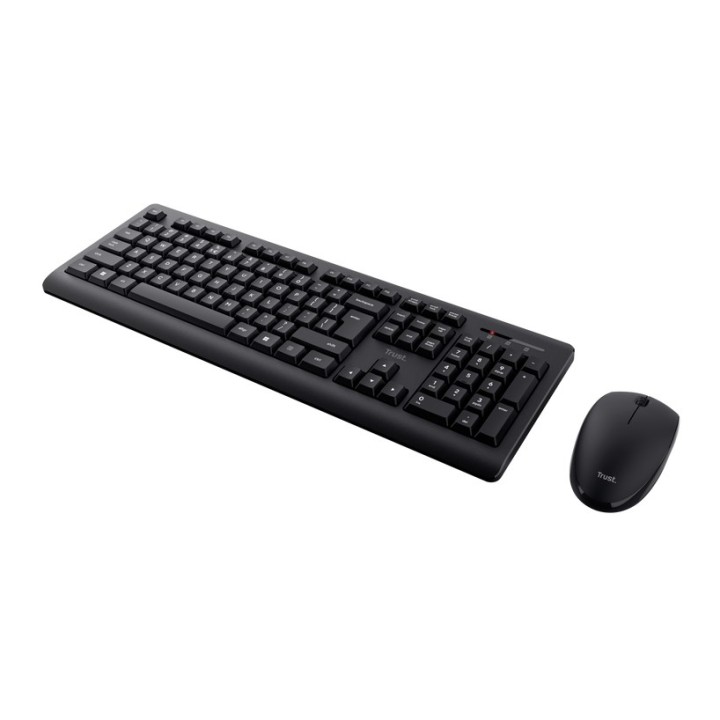 Trust Primo - Set (tastiera wireless + mouse wireless) nero