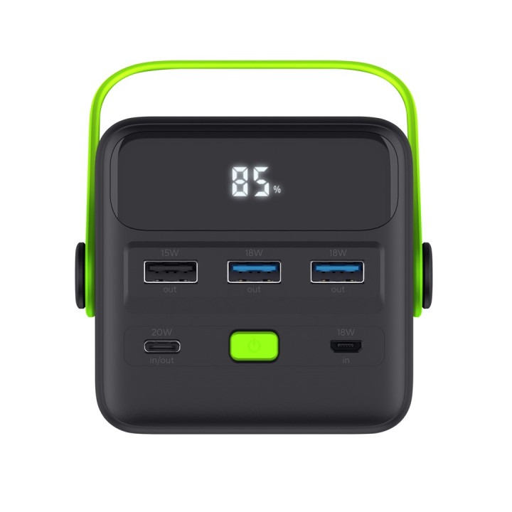 Trust Redoh XXL - 50 000 mAh Powerbank (nero verde)