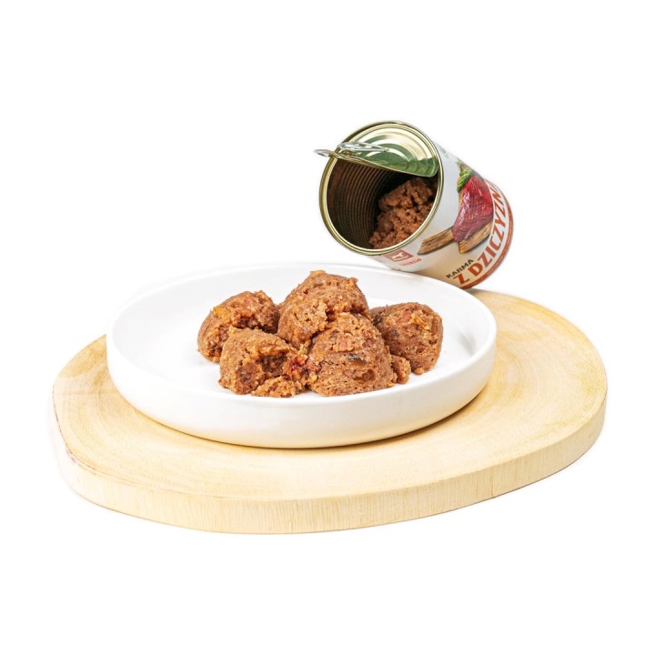 TUF TUF Cibo di cervo - Cibo umido per cani - 800 g