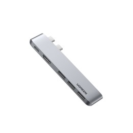 Ugreen 60559 docking station/replicatore di porte laptop USB 3.2 Gen 1 (3.1 Gen 1) Type-C argento