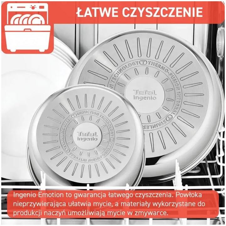 TEFAL Ingenio Emotion L897S574 batteria di pentole 5 pezzi