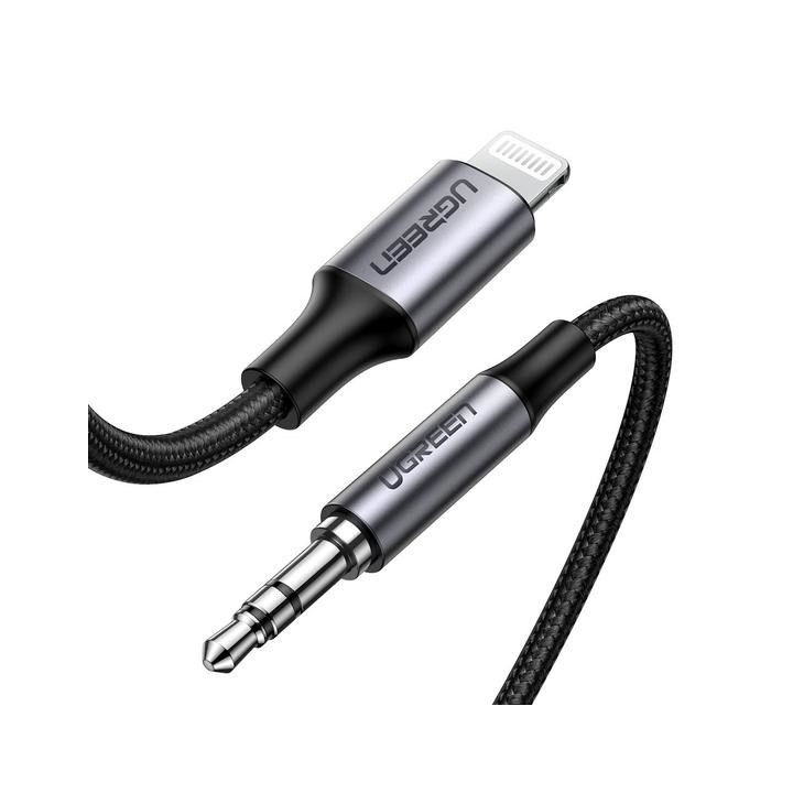 Ugreen 70509 cavo telefono mobile argento 1 m 3.5mm Lightning