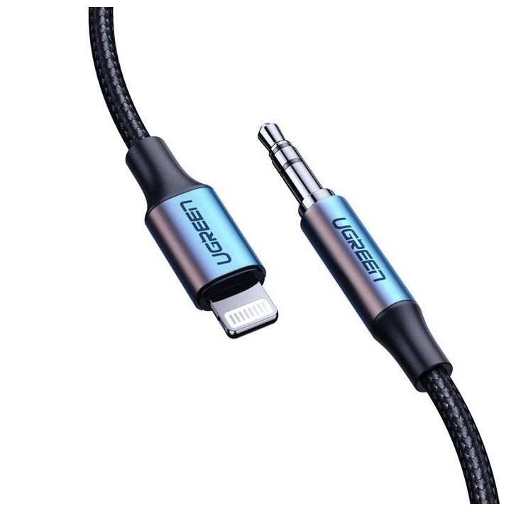 Ugreen 70509 cavo telefono mobile argento 1 m 3.5mm Lightning