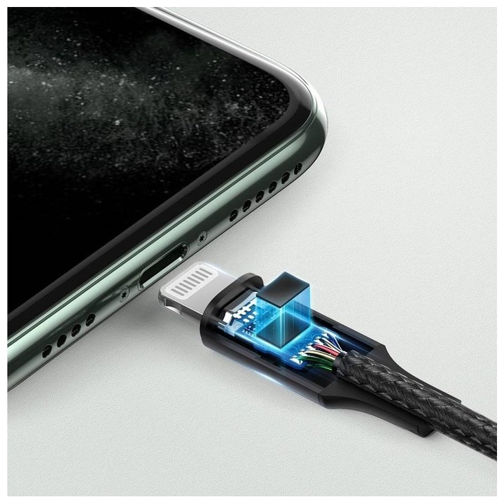 Ugreen 70509 cavo telefono mobile argento 1 m 3.5mm Lightning