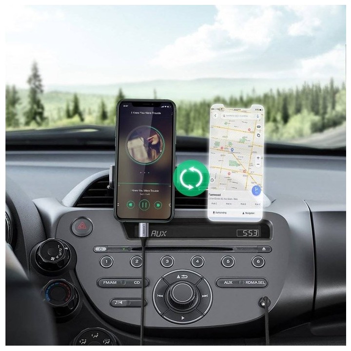 Ugreen 70509 cavo telefono mobile argento 1 m 3.5mm Lightning
