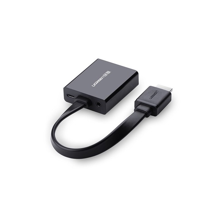 Ugreen 40248 Adattatore cavo video 0.16 m VGA (D-Sub) HDMI + Micro-USB Nero