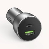 Ugreen 60980 caricabatterie dispositivo mobile universale argento accendisigari ricarica veloce automatico