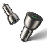 Ugreen 60980 caricabatterie dispositivo mobile universale argento accendisigari ricarica veloce automatico