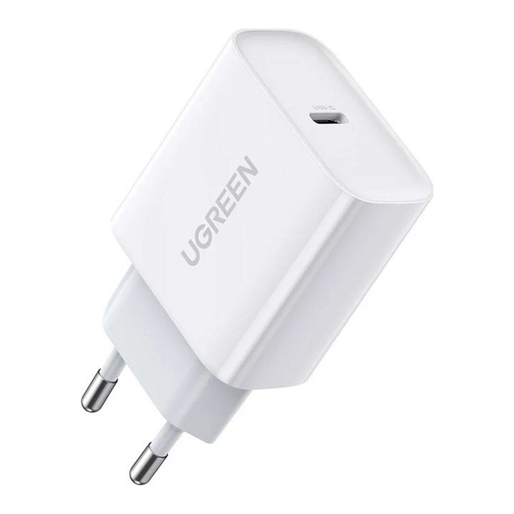 Ugreen USB Power Delivery 3.0 Quick Charge 4.0+ 20W 3A Caricabatterie da rete (bianco)