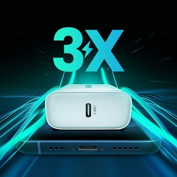 Ugreen USB Power Delivery 3.0 Quick Charge 4.0+ 20W 3A Caricabatterie da rete (bianco)