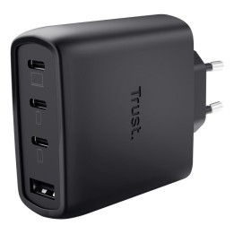Trust Maxo 65W Caricabatterie universale nero AC Ricarica rapida Indoor
