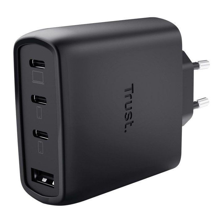 Trust Maxo 65W Caricabatterie universale nero AC Ricarica rapida Indoor