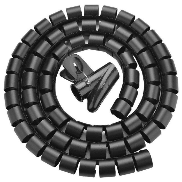 Ugreen Copritubi organizzatore cavi 5 m nero