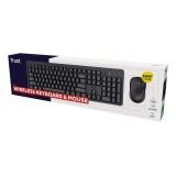 Trust Ody II tastiera mouse incluso universale RF wireless QWERTY US inglese nero