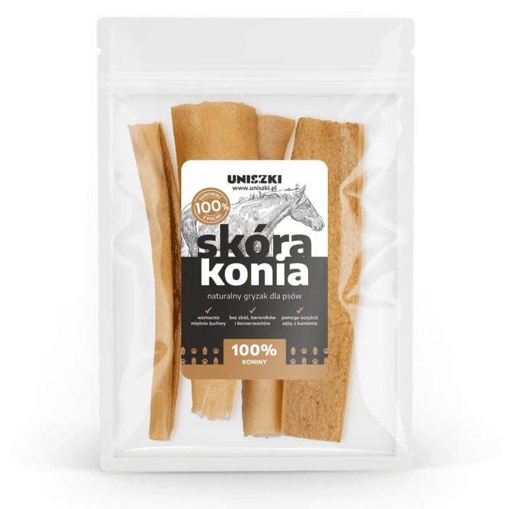 UNISZKI Pelle di cavallo - Snack per Cani - 100g