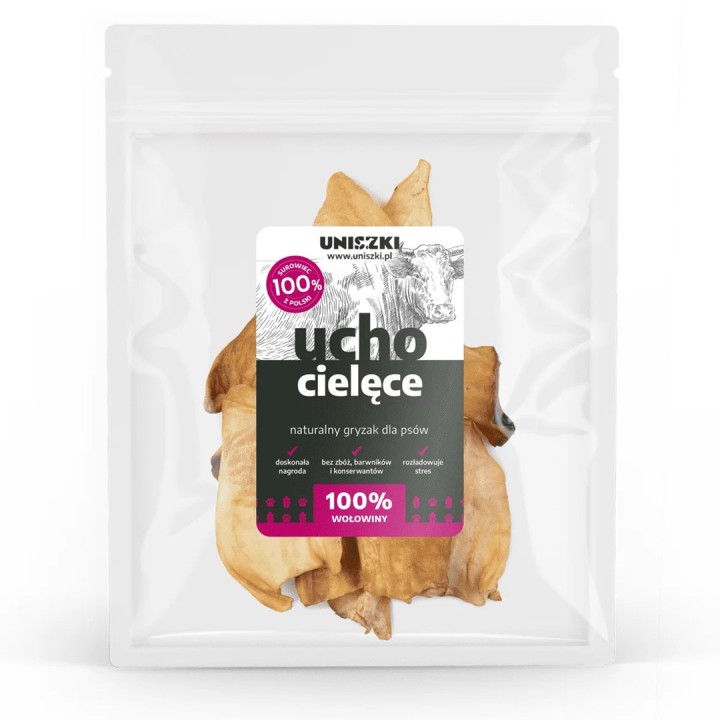 UNISZKI Calf Orecchio - snack per cani - 10 pezzi