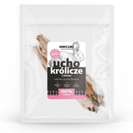 UNISZKI Orecchio di coniglio con pelo - snack per cani - 2 pezzi